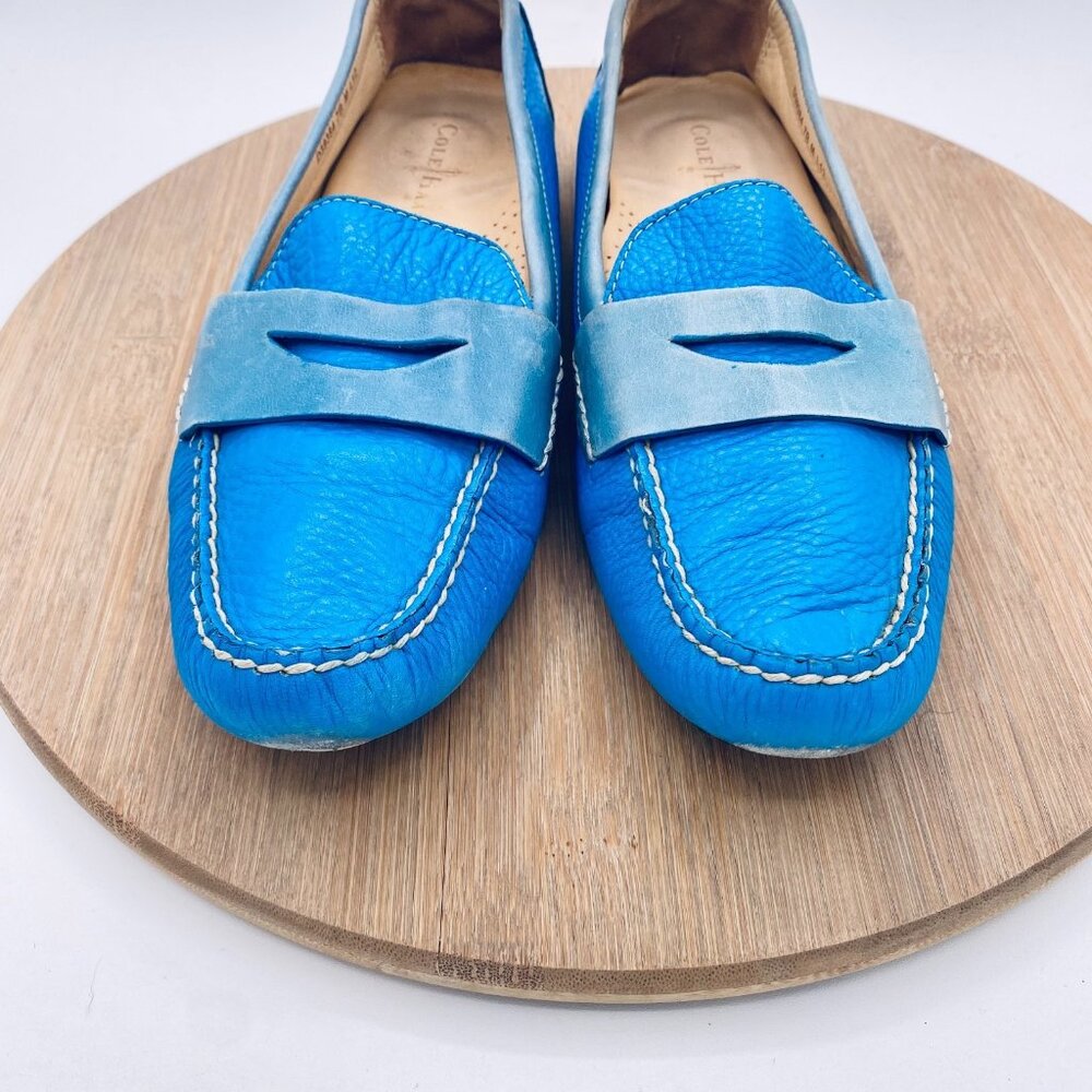 Cole Haan Sky Blue Leather Loafers - Picture 3 of 10